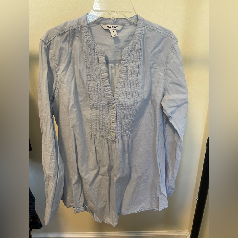 Light Blue Cotton Blouse